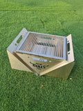 Fire Pit with Grill Junior – Portable Outdoor BBQ and Braai
