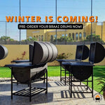 Large Wood-Fired Braai Drum – Durable Outdoor Cooking